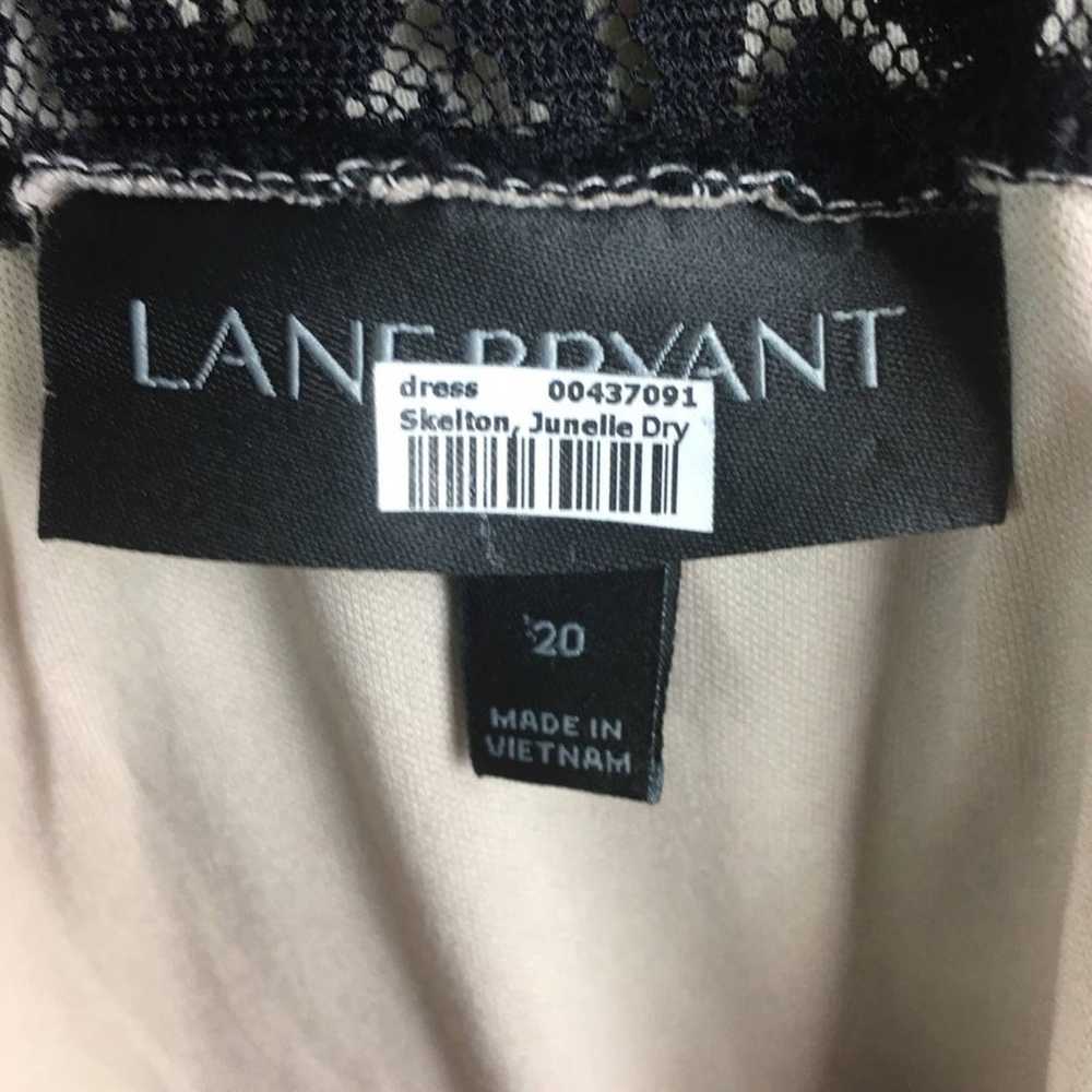 Lane Bryant Black Lace leopard Print Dress 20 - image 5