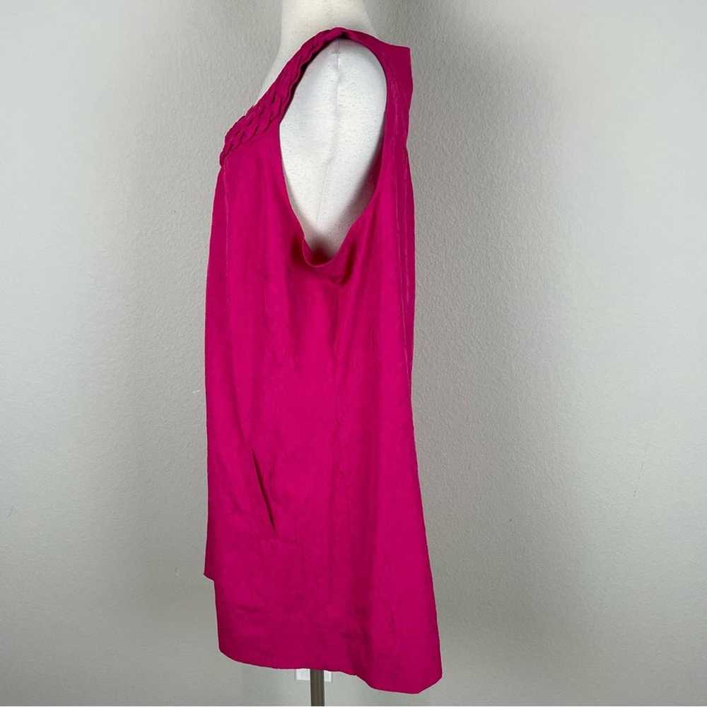 Lane Bryant Pink Crinkle Braided Neck Dress Tunic… - image 4