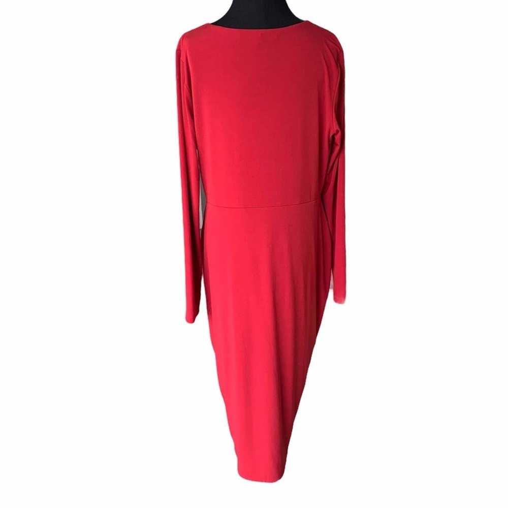 Rachel Roy red long sleeve dress XXL - image 3