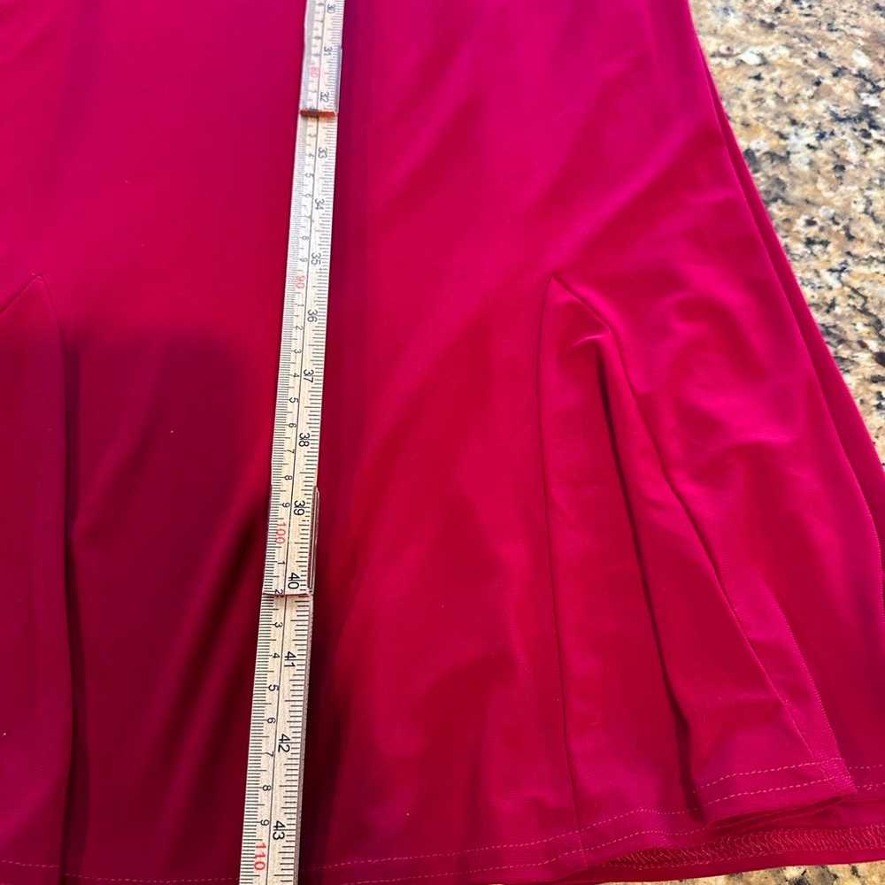 Catherines women’s dark red sleeveless midi dress… - image 5