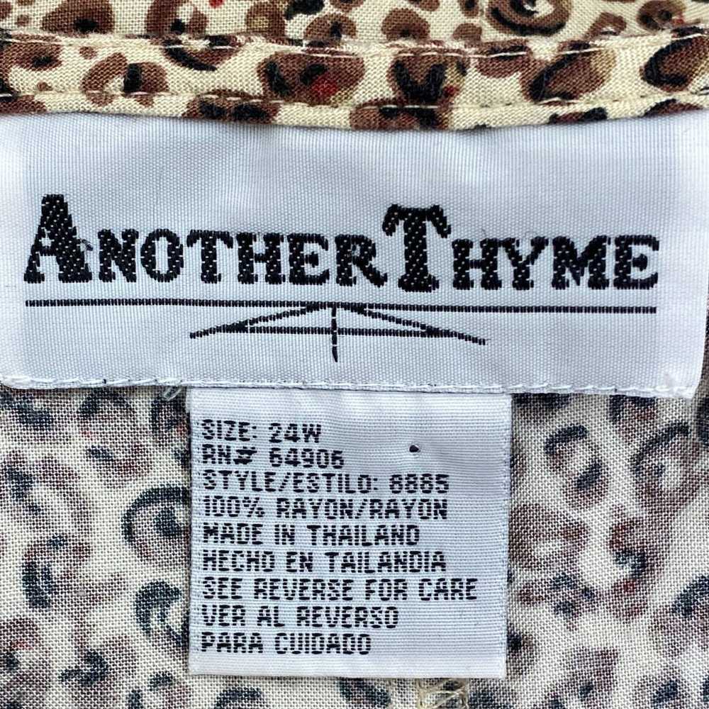 Another Thyme Leopard Shift Dress 24W - image 10