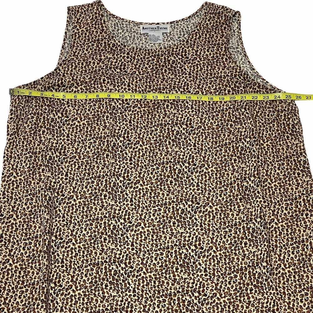 Another Thyme Leopard Shift Dress 24W - image 3
