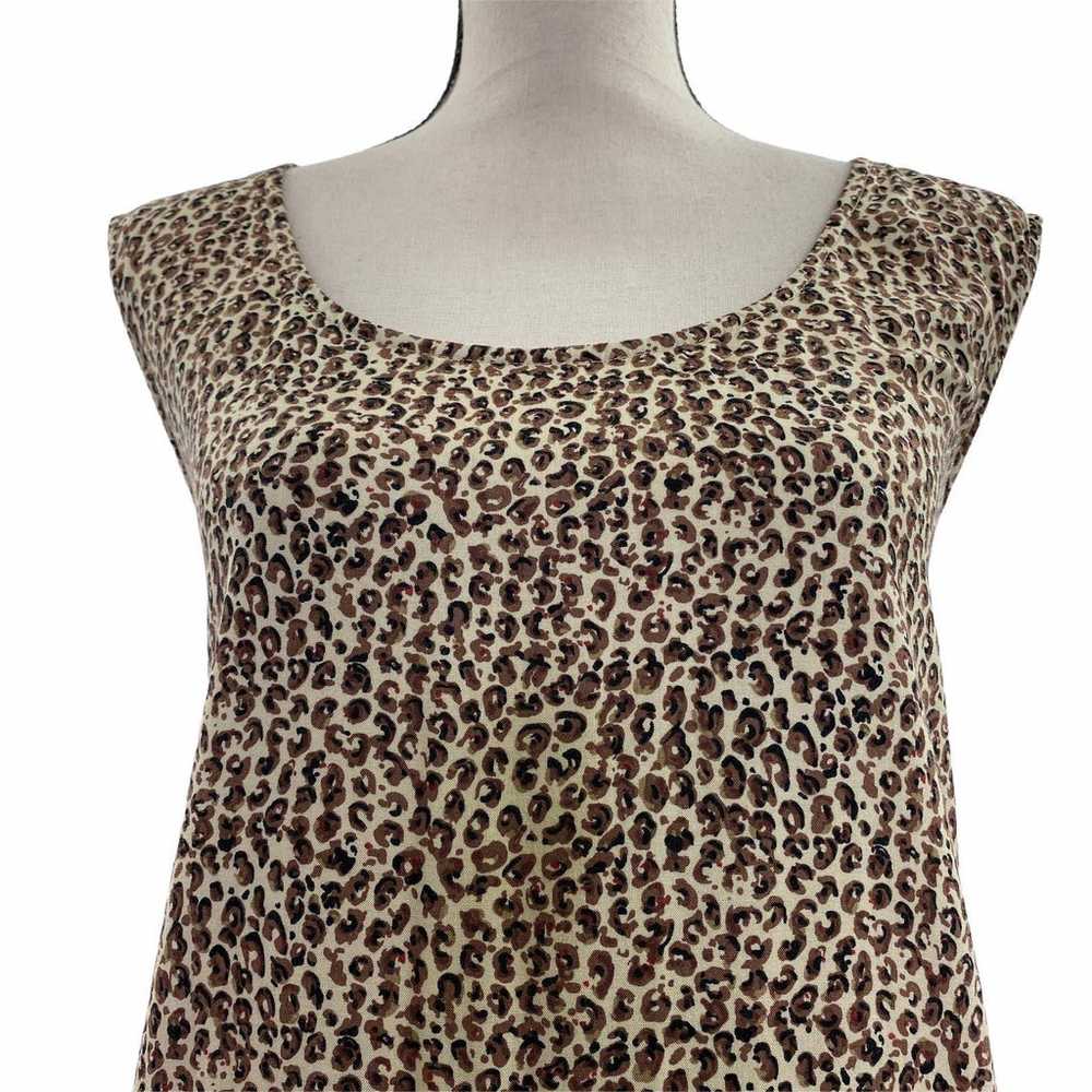 Another Thyme Leopard Shift Dress 24W - image 5