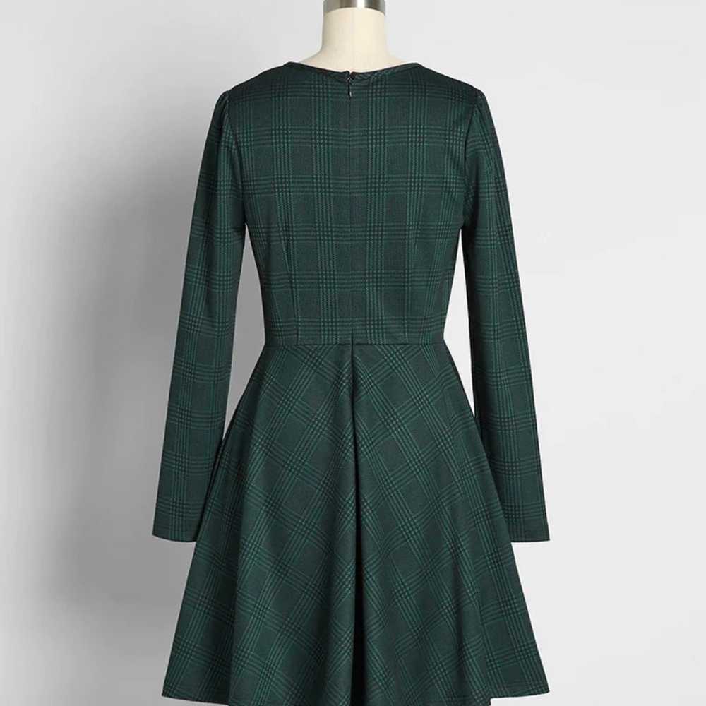 Modcloth Green Plaid Dress - image 4