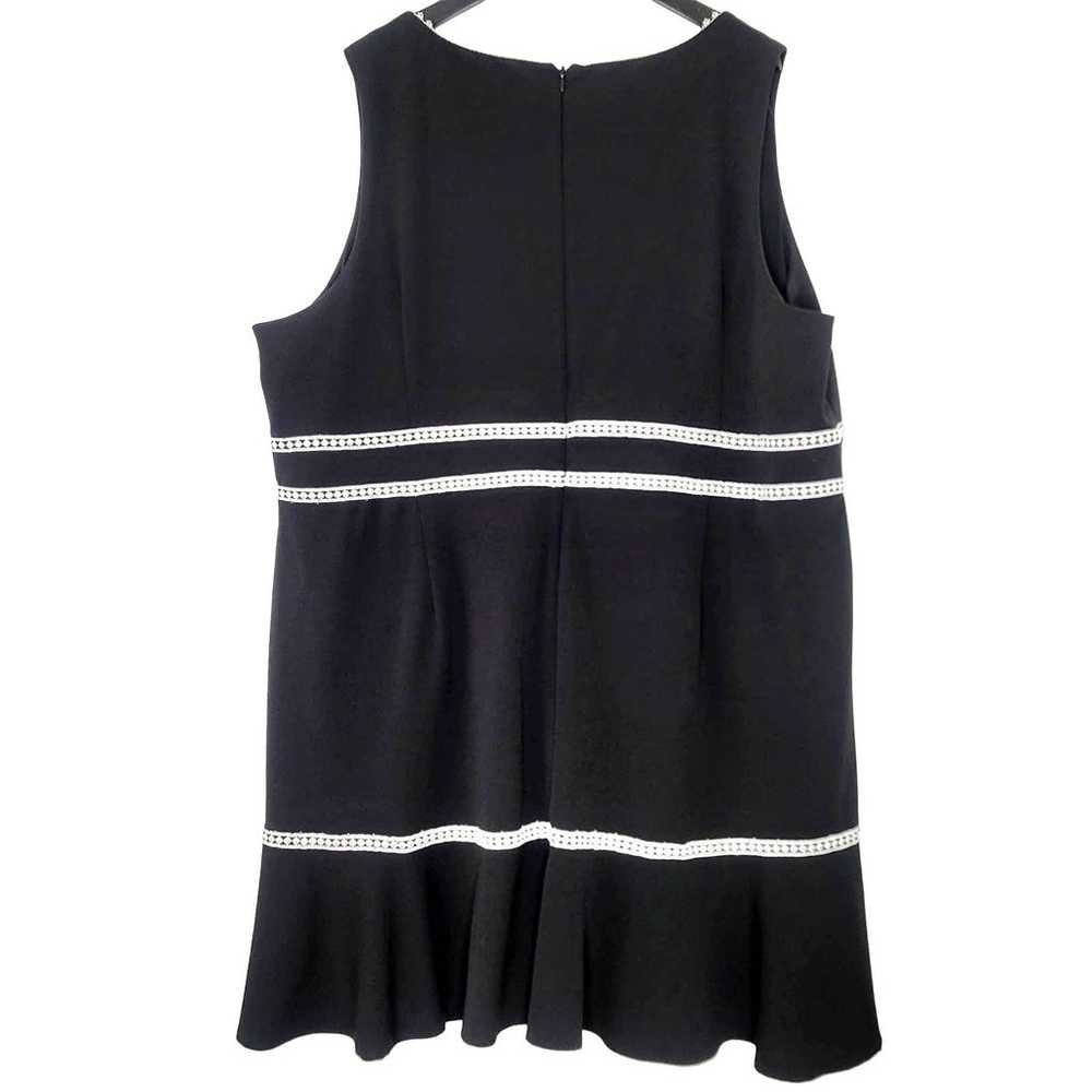 Nanette Lepore Dress Plus Size 26 Black White Emb… - image 2