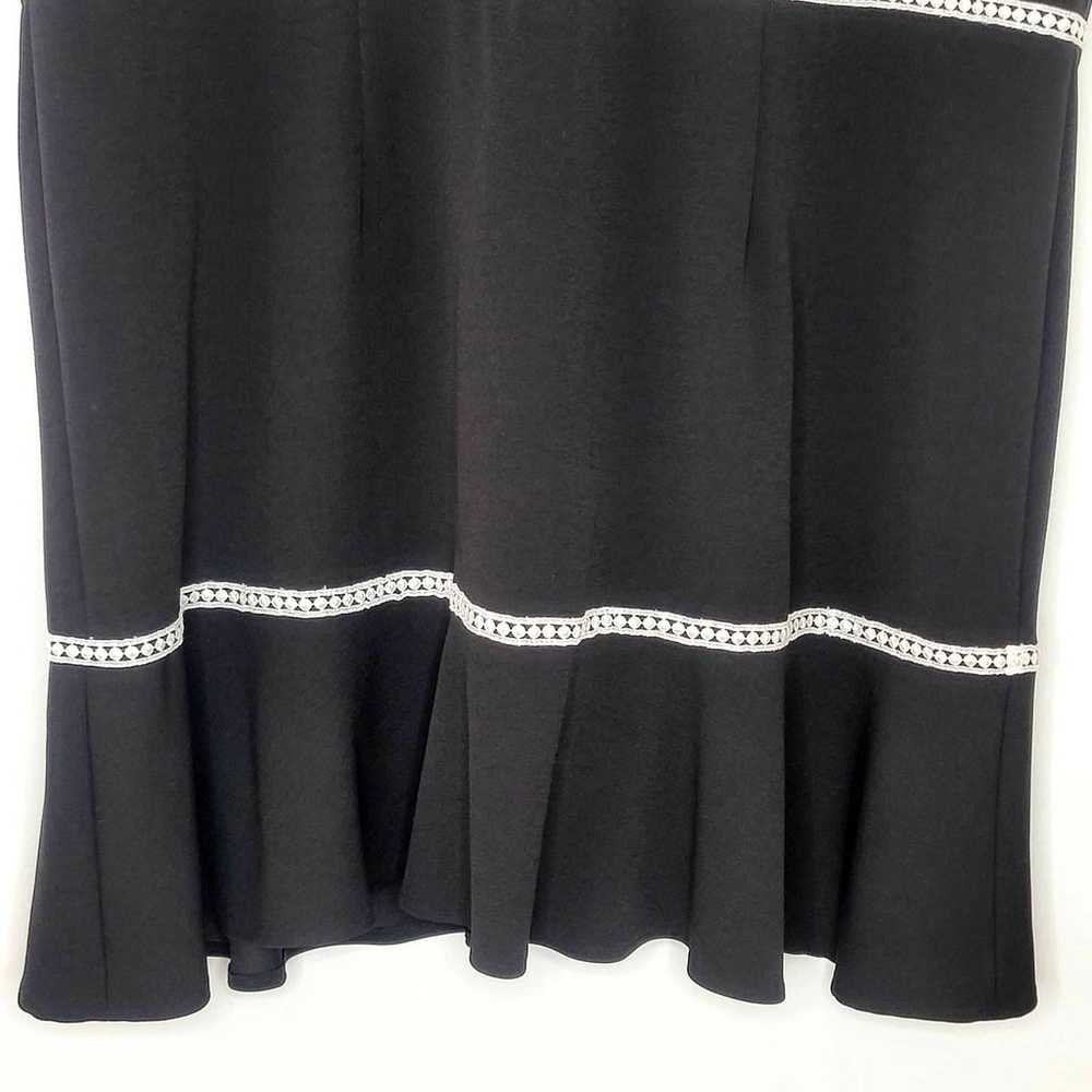 Nanette Lepore Dress Plus Size 26 Black White Emb… - image 4