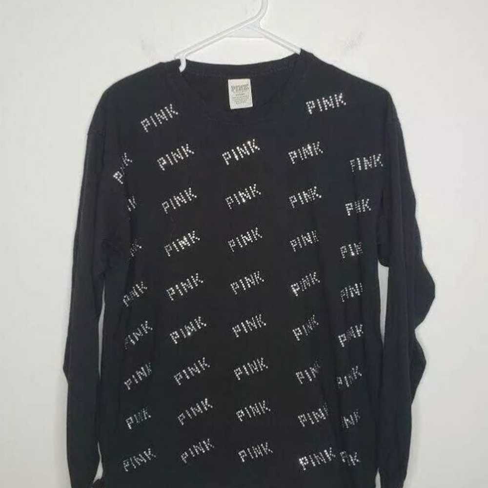 Victoria's Secret PINK Long Sleeve bling top, XS - image 1