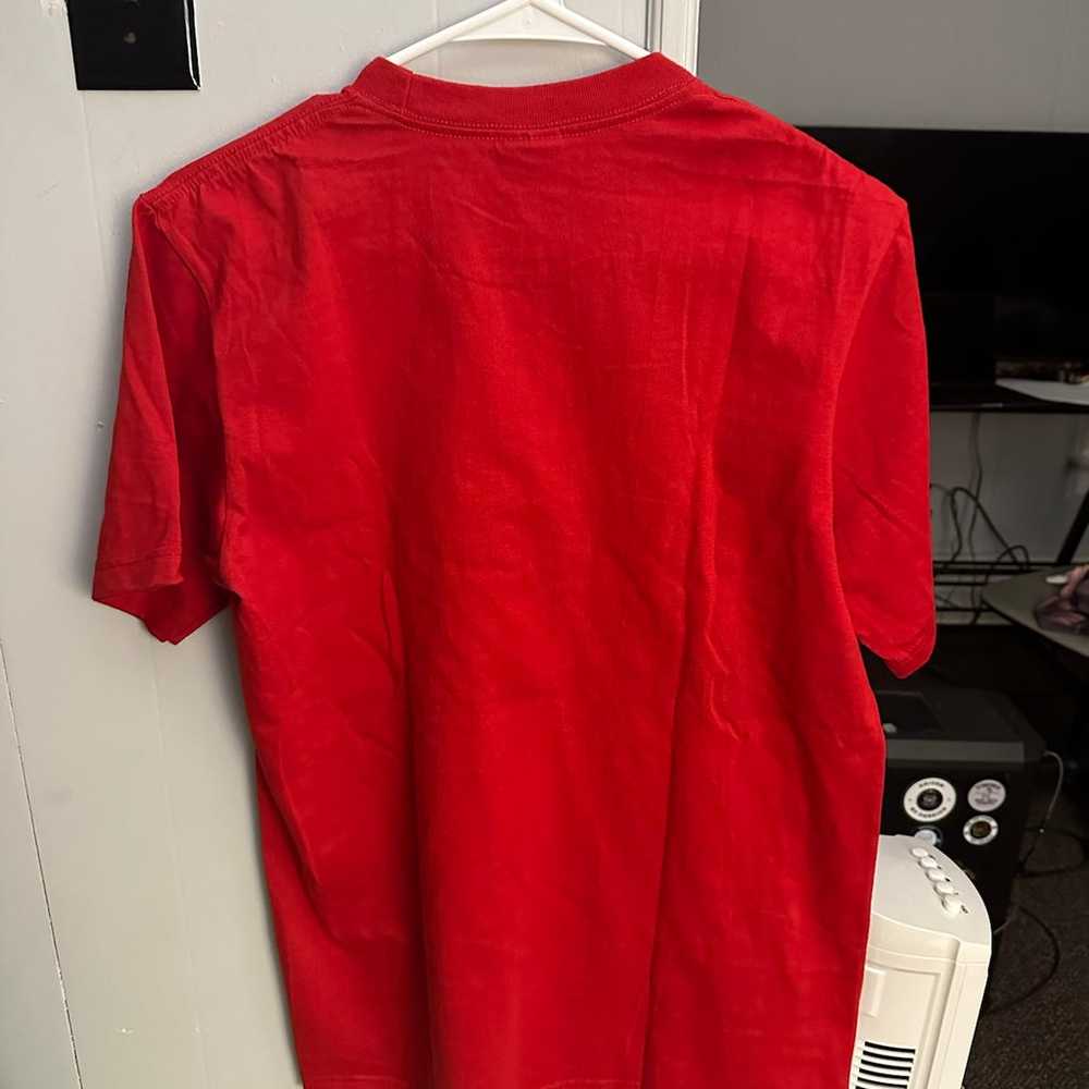 Mens Supreme NYC Blank T Shirt Red Size Small - image 4