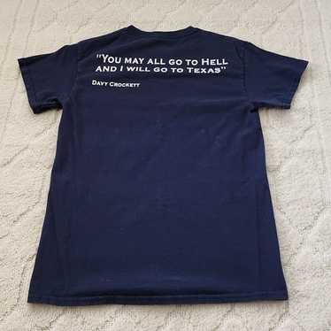 Gildan navy blue Texas & Hell T-shirt S