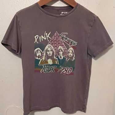 Lucky Brand Pink Floyd Tour 1980 Grey Graphic Shi… - image 1