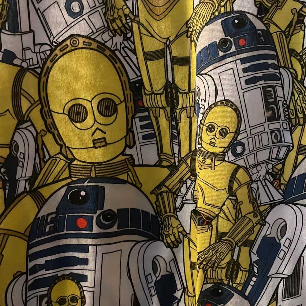 Star Wars 3-CPO R2-D2 Tee Shirt Mens Small Vintage - image 3