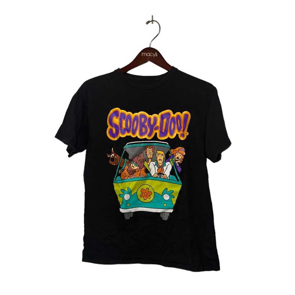 Scobby-Doo & Gang Vintage T-Shirt Adult Black Tag… - image 1