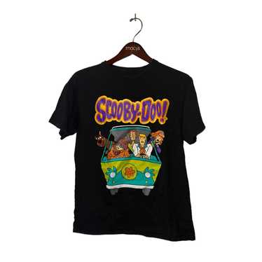 Scobby-Doo & Gang Vintage T-Shirt Adult Black Tag… - image 1