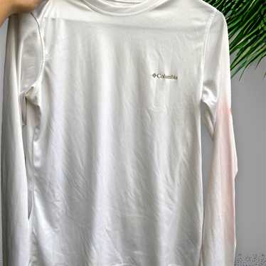 Columbia White Long Sleeve Shirt Size S - image 1