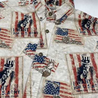 American Legacy Patriotic Uncle Sam Flag Men’s Sm… - image 1