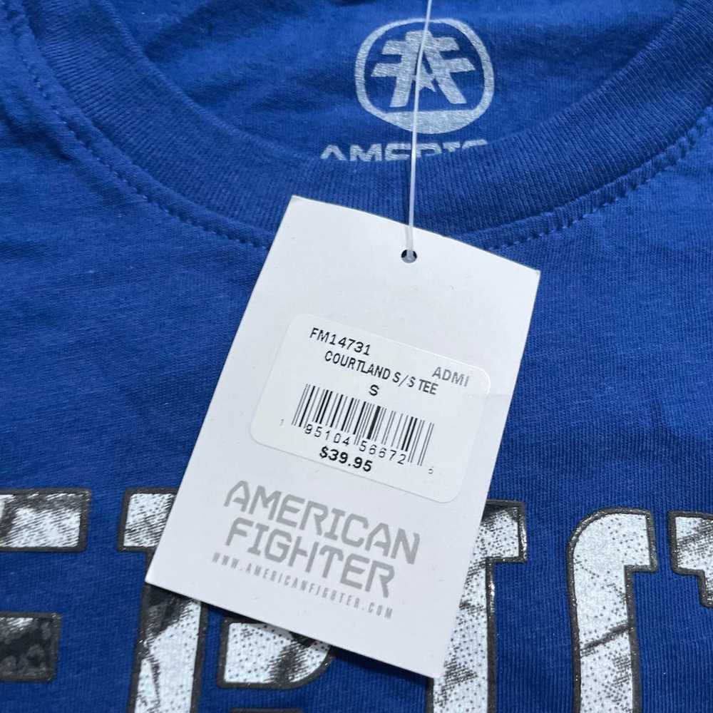 AMERICAN FIGHTER COURTLAND BLUE T-SHIRT SZ SMALL S - image 2