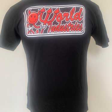 World Industries Mens T Shirt NWT Black Logo. Ska… - image 1
