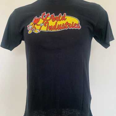 WORLD INDUSTRIES Devil Man Black T-Shirt Skateboa… - image 1