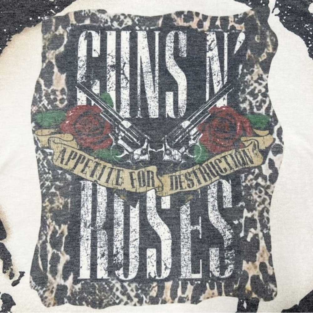 NWOT Guns N Roses Bleached Leopard Appetite For D… - image 2