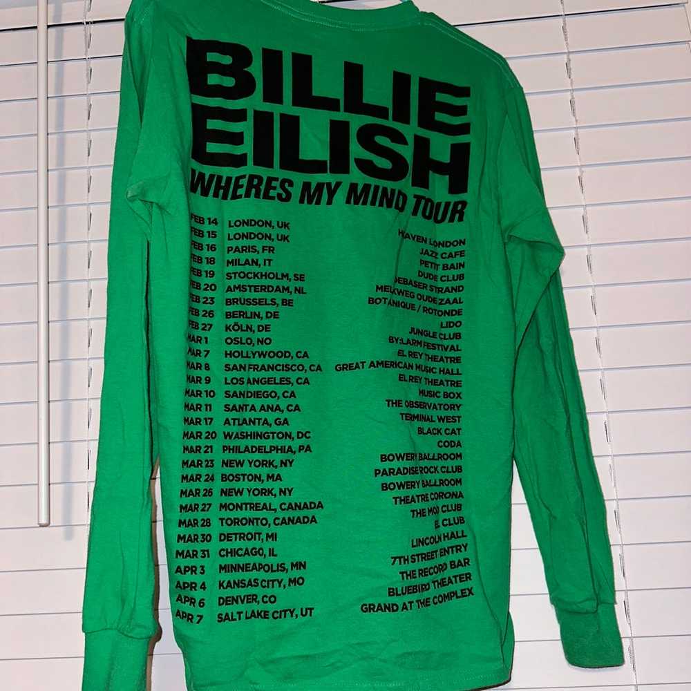 Billie Eilish where is my mind 2018 tour longslee… - image 2