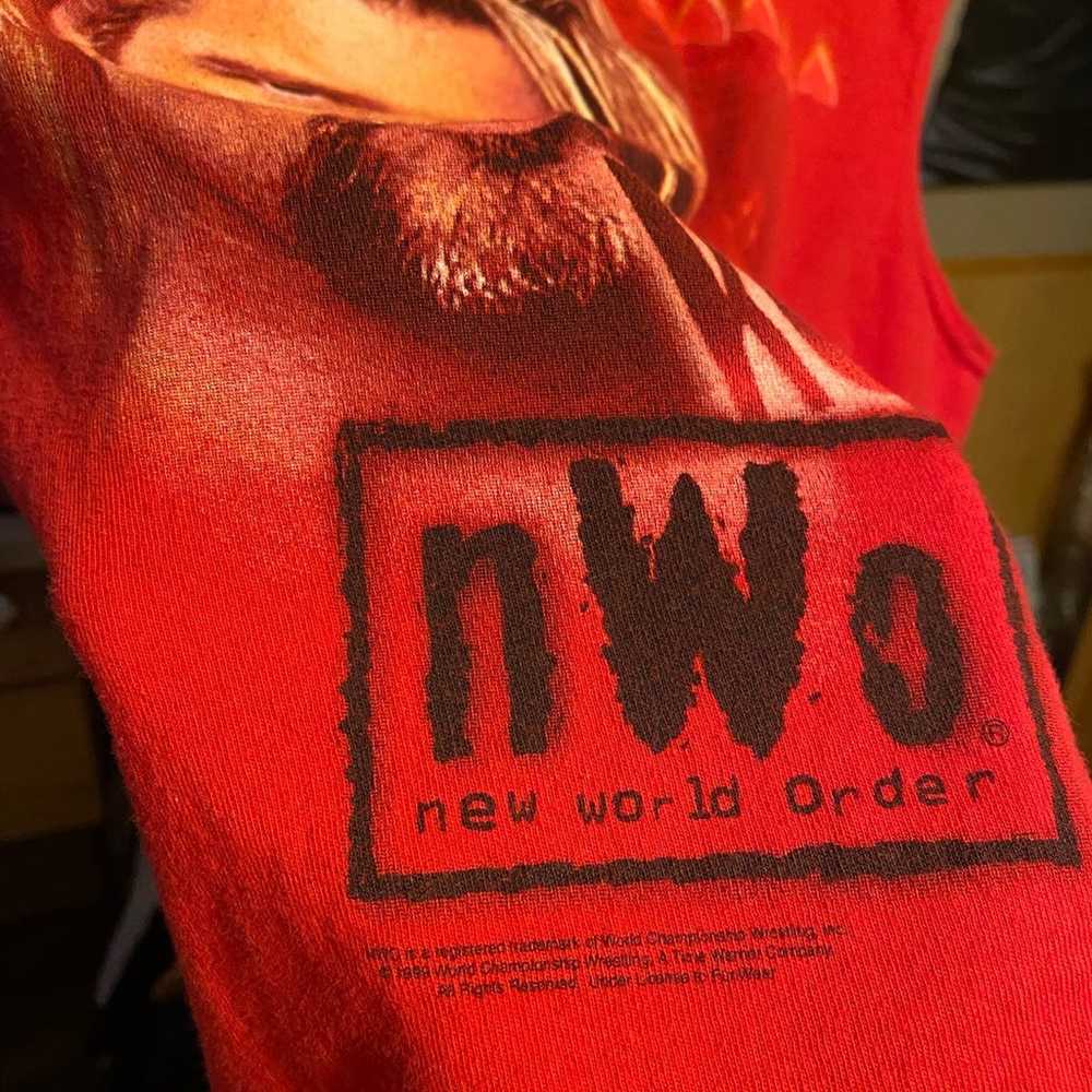 WCW 1998 Vintage Kevin Nash nWo Sleeveless Red ww… - image 2