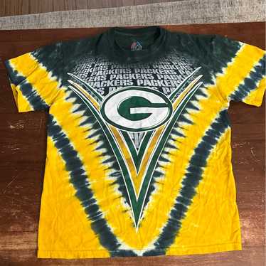Majestic Tye Dyed Packers T Shirt - image 1