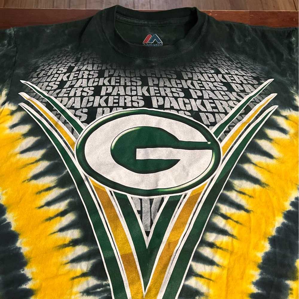 Majestic Tye Dyed Packers T Shirt - image 2