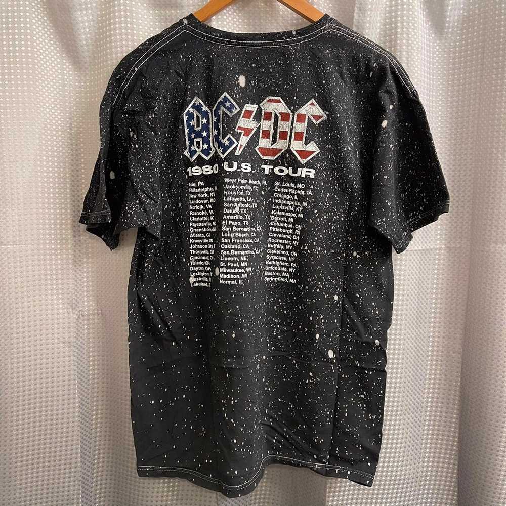 AC/DC Mens 1980s Tour Crewneck T-Shirt - image 4
