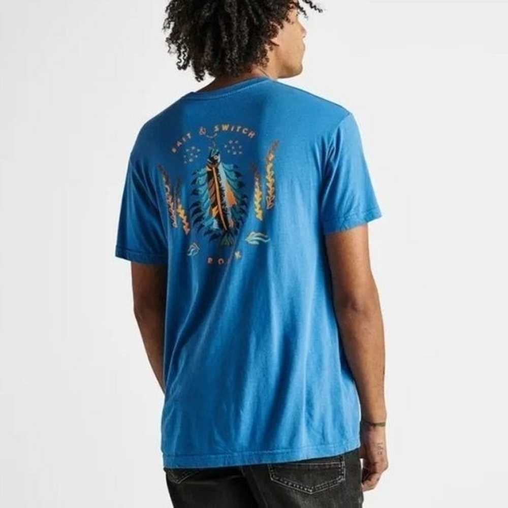 NEW ROARK BAIT & SWITCH BLUE T-SHIRT SZ MEDIUM - image 1