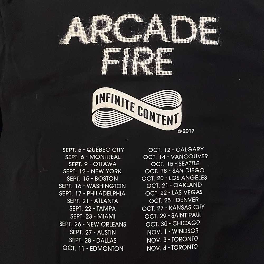 Arcade fire everything now tour shirt - image 4