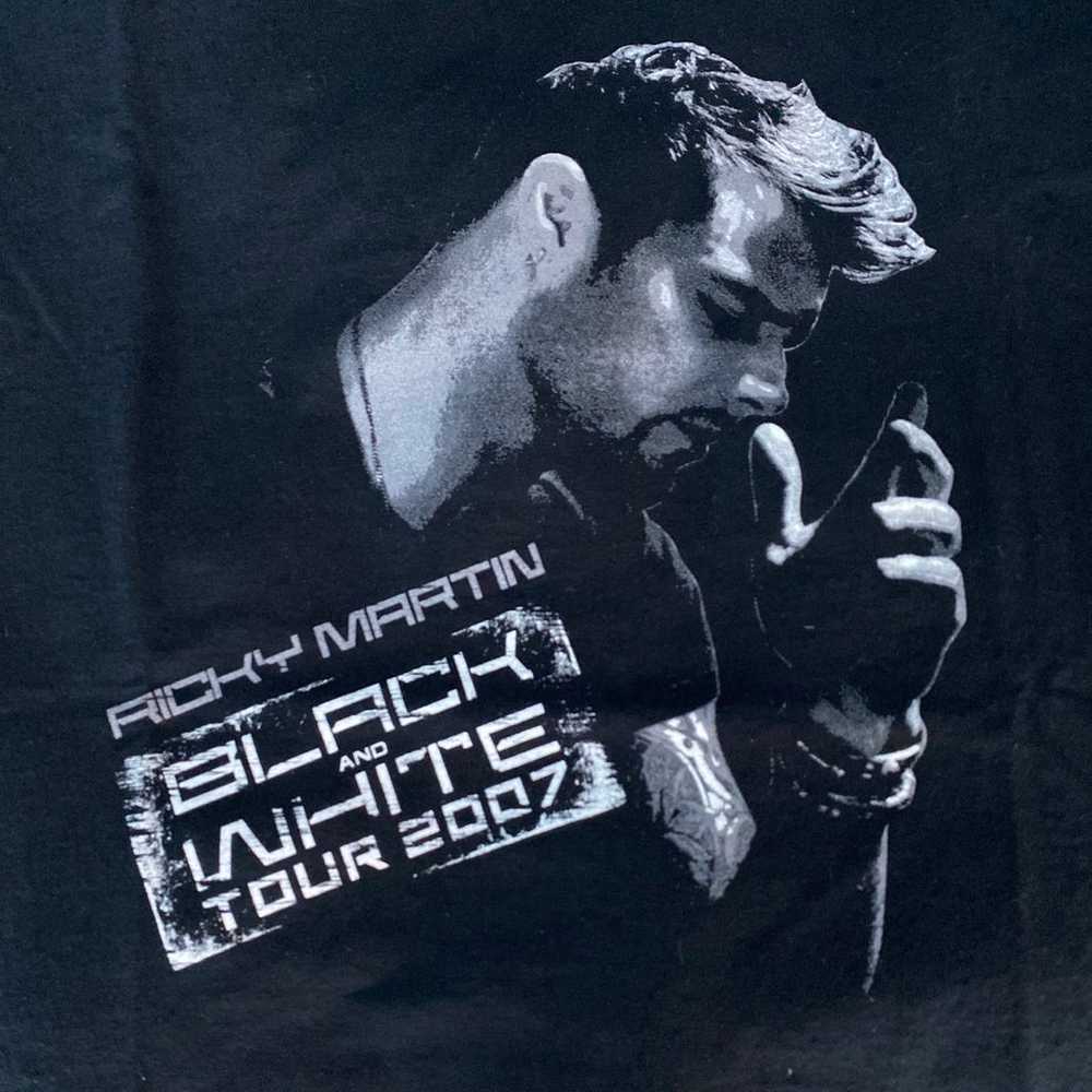 Ricky Martin Black & White Tour T-shirt - image 2