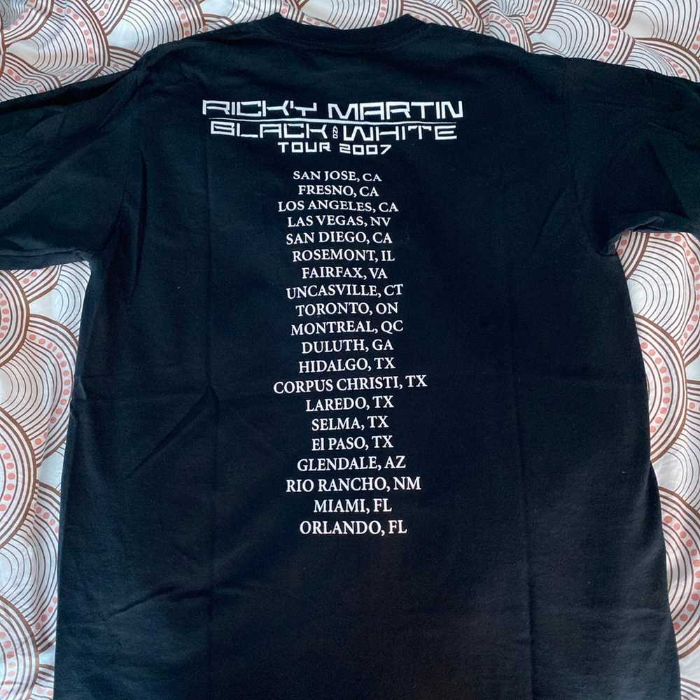 Ricky Martin Black & White Tour T-shirt - image 4