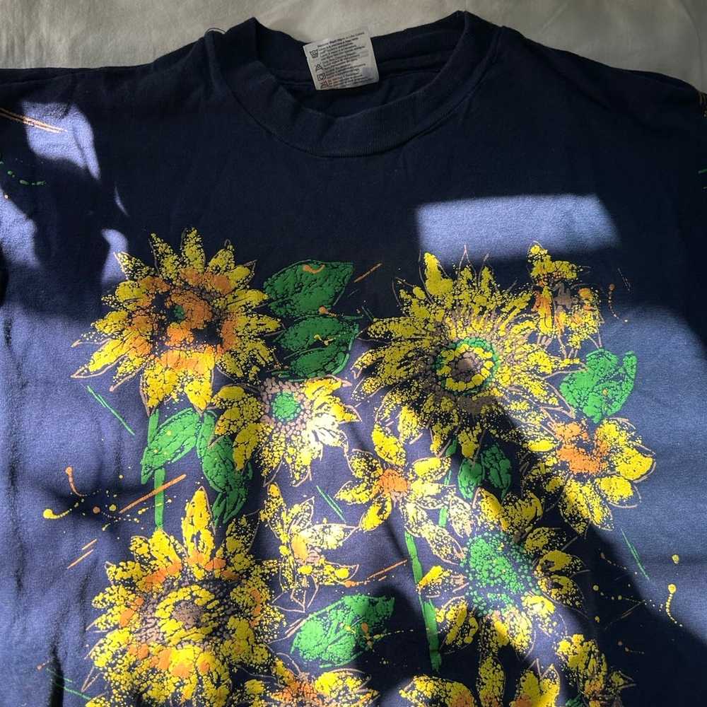 Vintage Sunflower Shirt - image 1