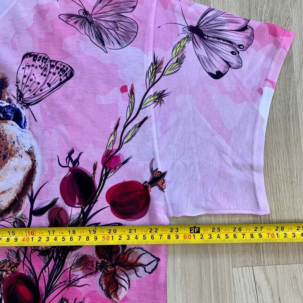 Boxer Dog Flowers Butterflies All Over Print Shir… - image 6