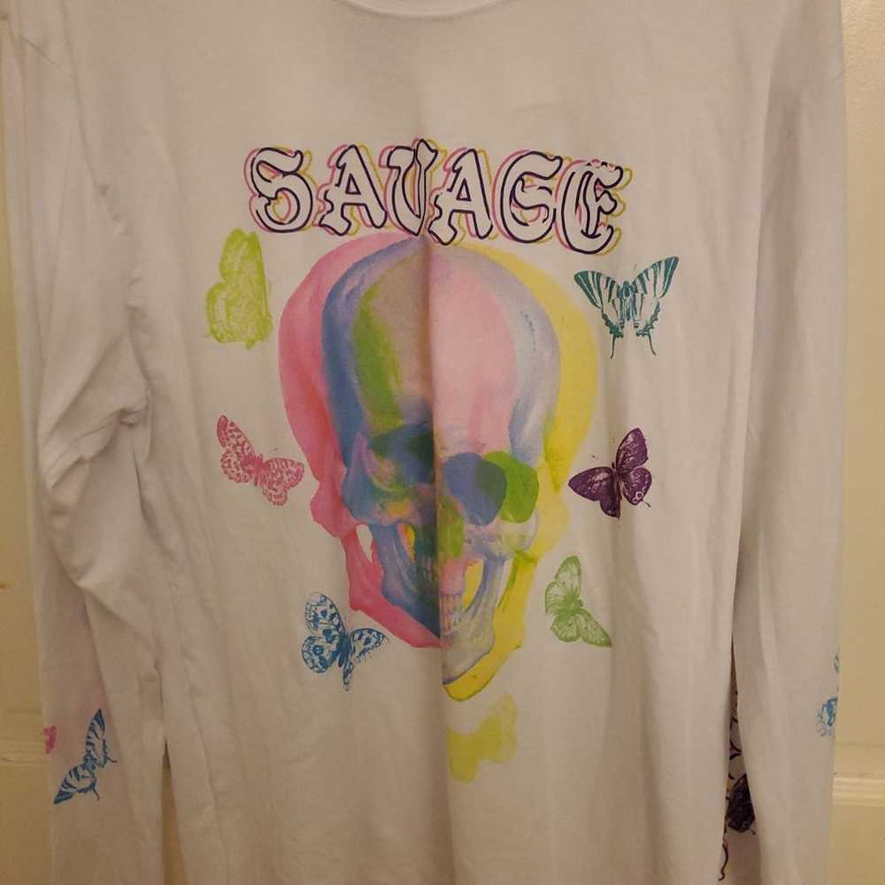 Fresh Laundry LongSleeve  Shirt - Skull and Butte… - image 2