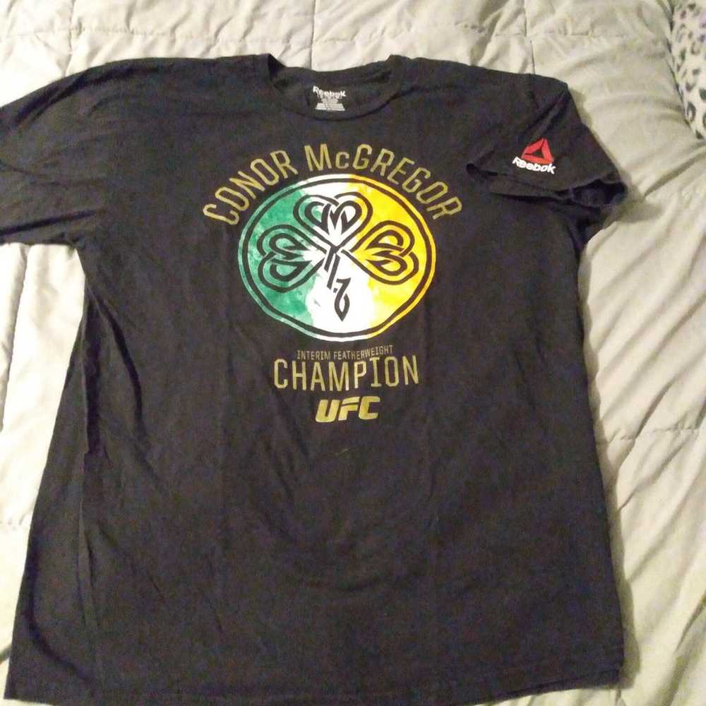 UFC (2) Shirt lot  Cormier,McGregor Reebok - image 1