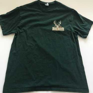 2007 Buck Wear Inc Outdoors Green Fishing Themed T-Shirt Mens Size Large