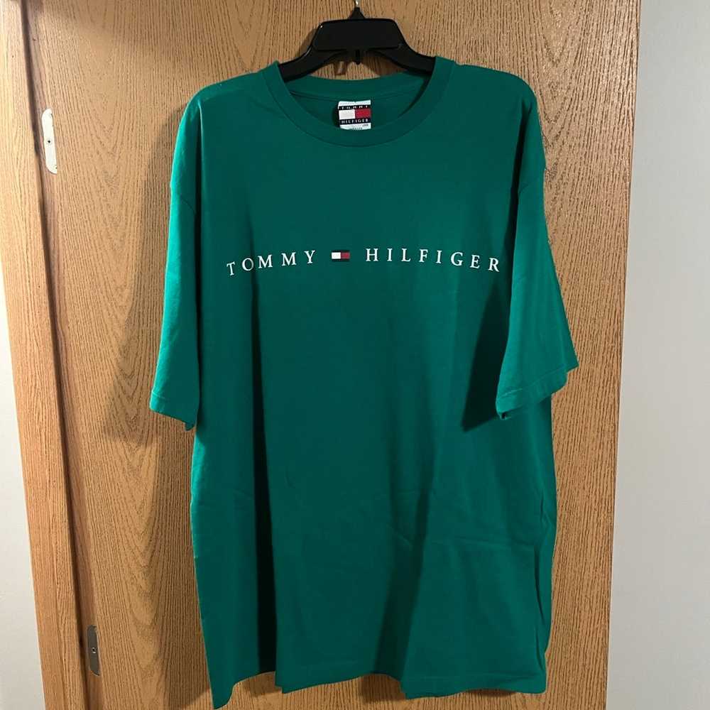 Vintage Tommy Hilfiger Logo T Shirt - image 1