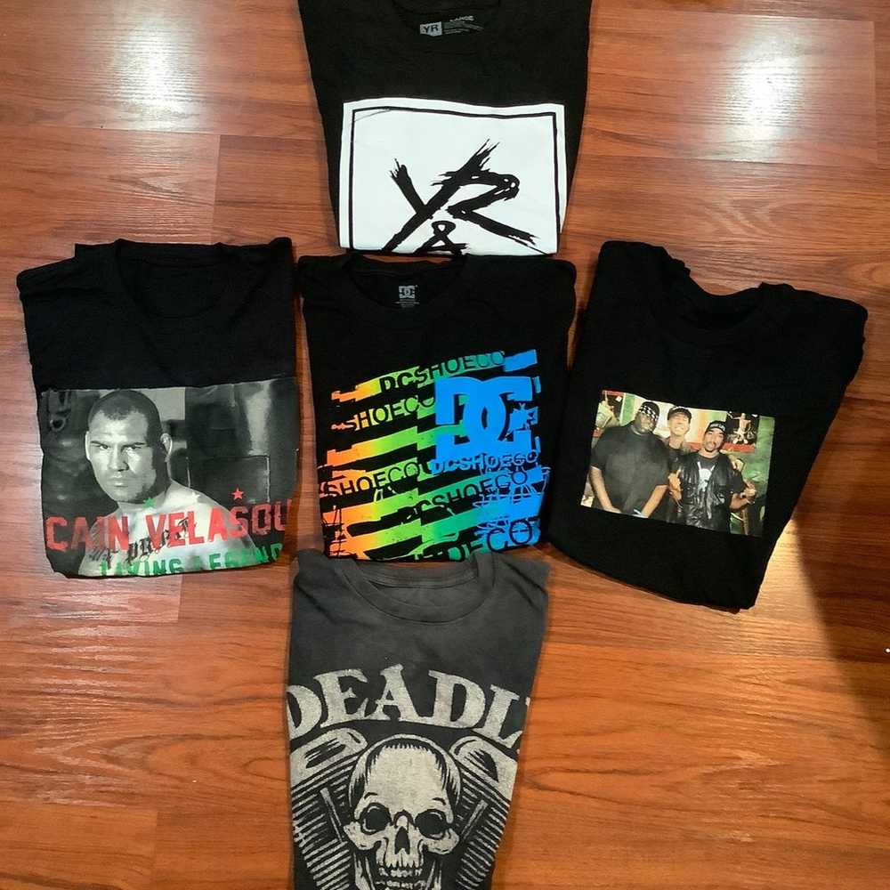 DEADLY  DC SHOESLOT OF 5 SHIRTS SIZE L - image 1