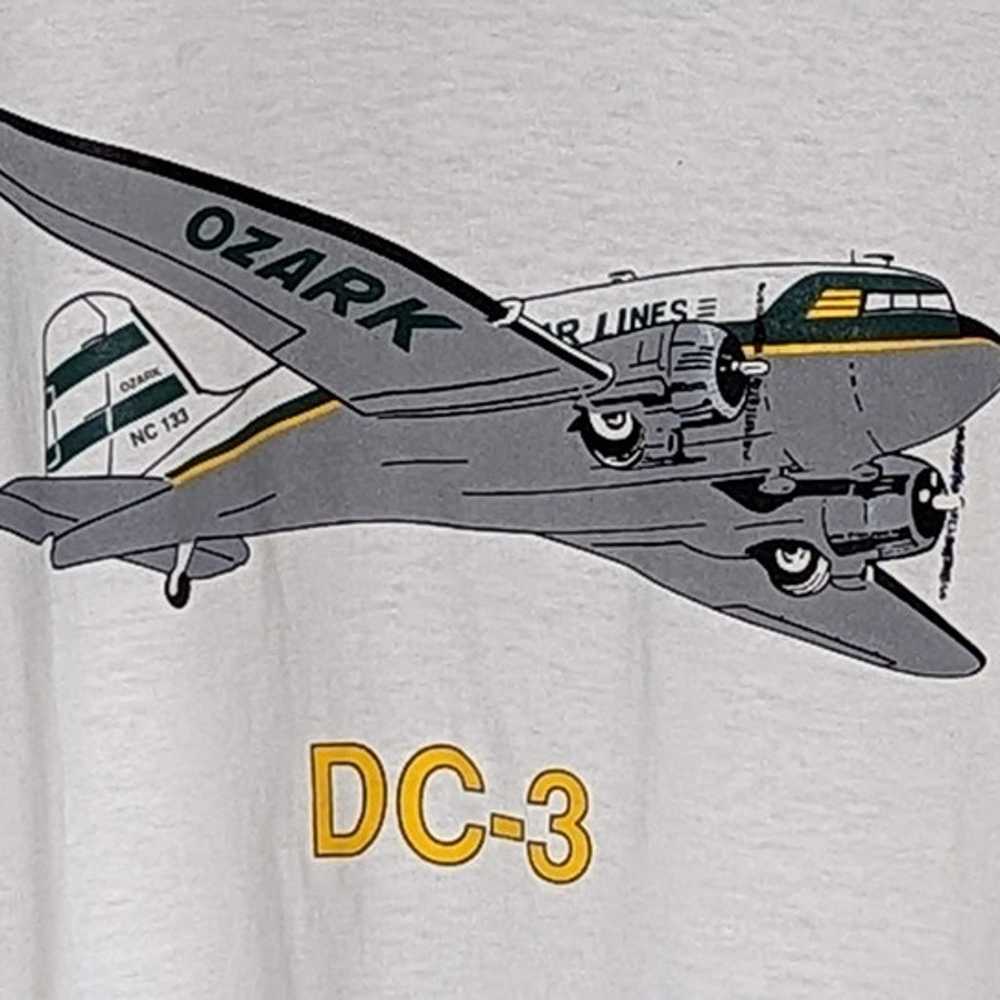 Vintage Ozark Airlines DC-03 Short Sleeve T-Shirt… - image 4