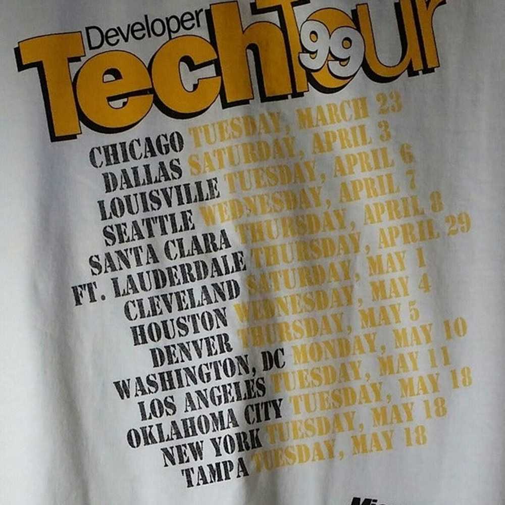 Microsoft 99 Tech tour white unworn T-shirt  Marc… - image 2