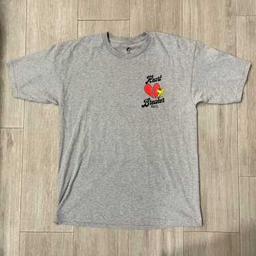 BAIT x Snoopy Heart Breaker Gray Tee T-Shirt Size… - image 1