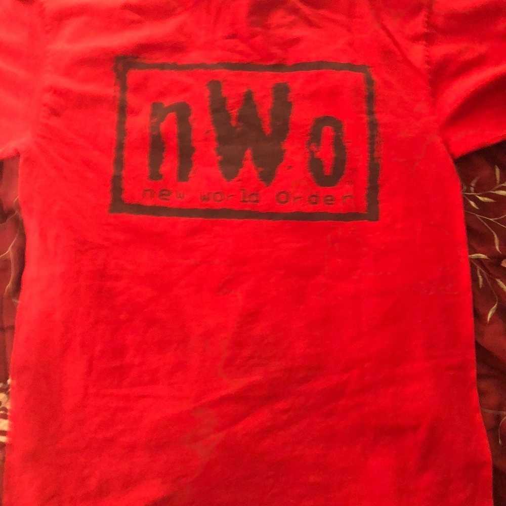 Vintage 1999 NWO Wolfpack Shirt WCW Red - image 2