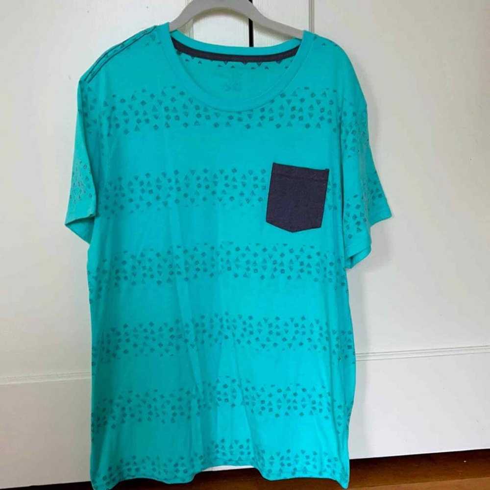 Blue Crown cotton T-shirt w pocket XL - image 1