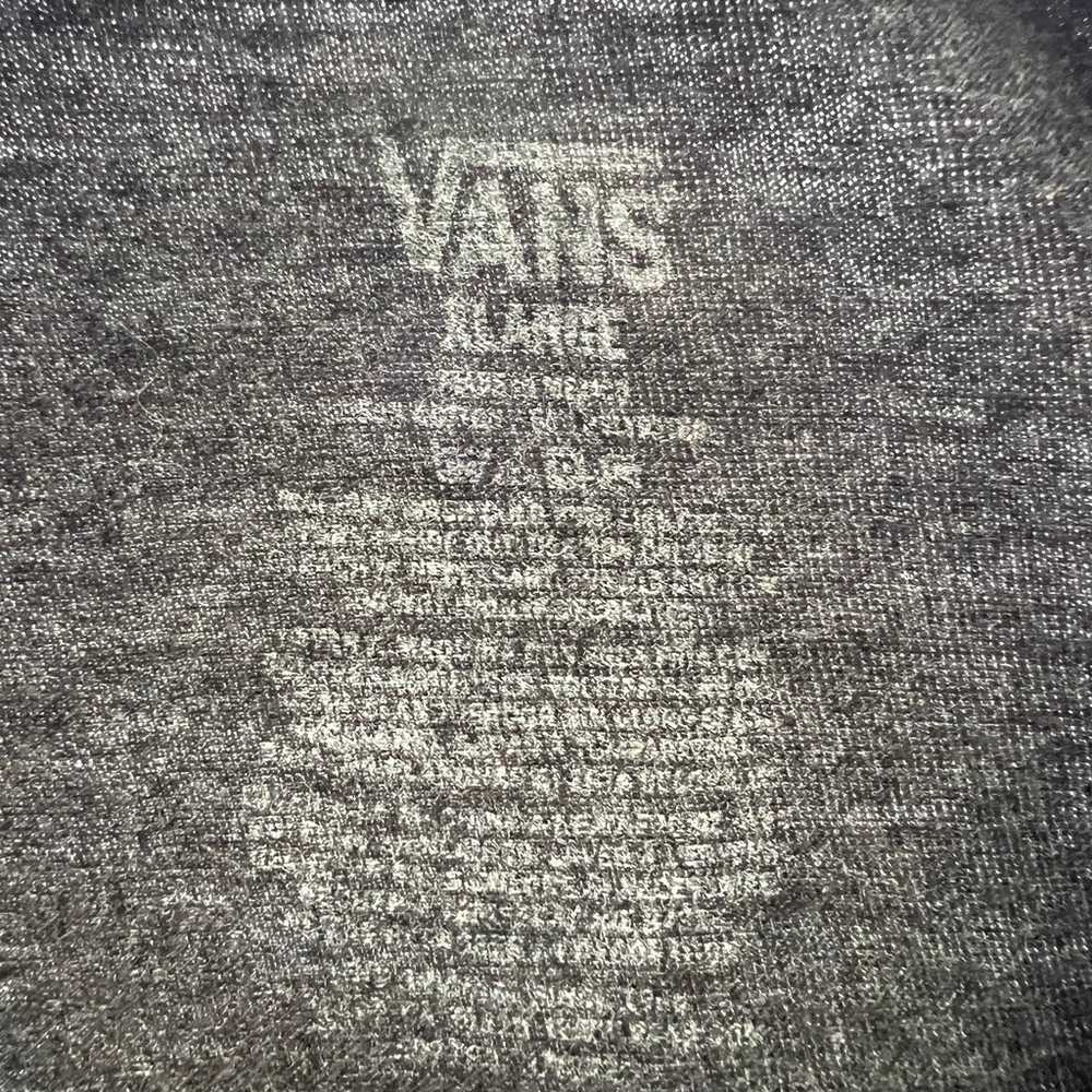 Vans Off the Wall Vintage Dark Grey Short Sleeve … - image 7
