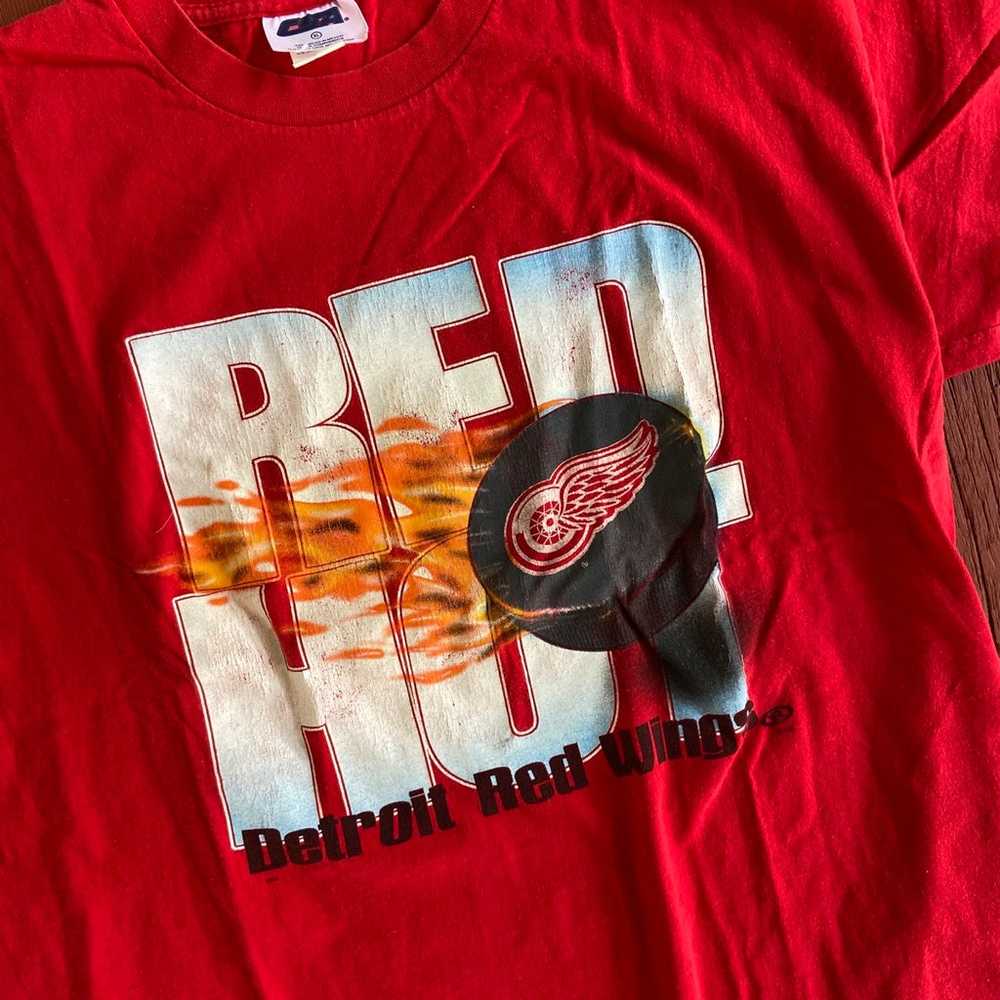 Vintage Detroit redwings t shirt - image 3