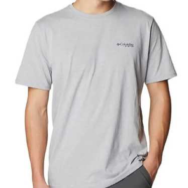 Mens Columbia Sportswear PFG Hook Font Graphic Orange T Shirt XL