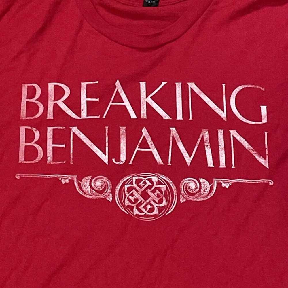 BREAKING BENJAMIN Band 2016 Tour Red Tultex T-Shi… - image 2