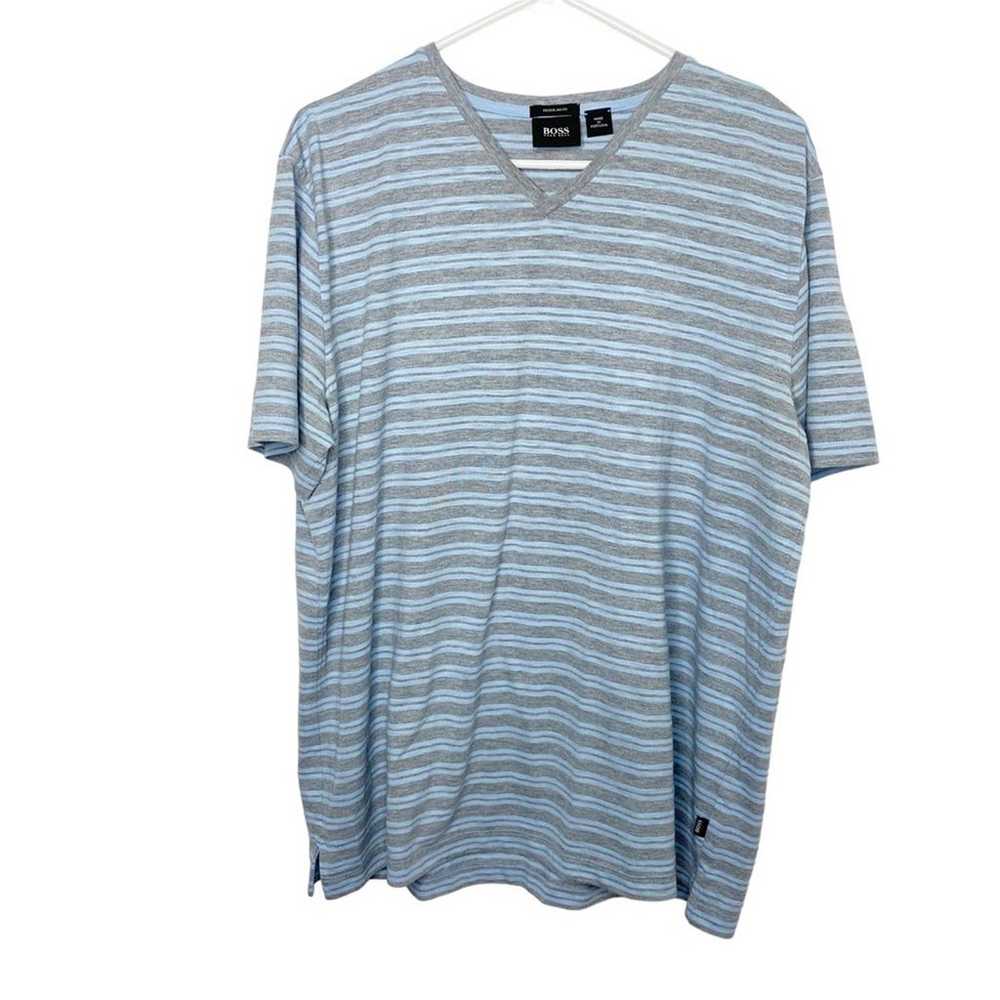 Boss Hugo Boss striped T-shirt size XL blue - image 2