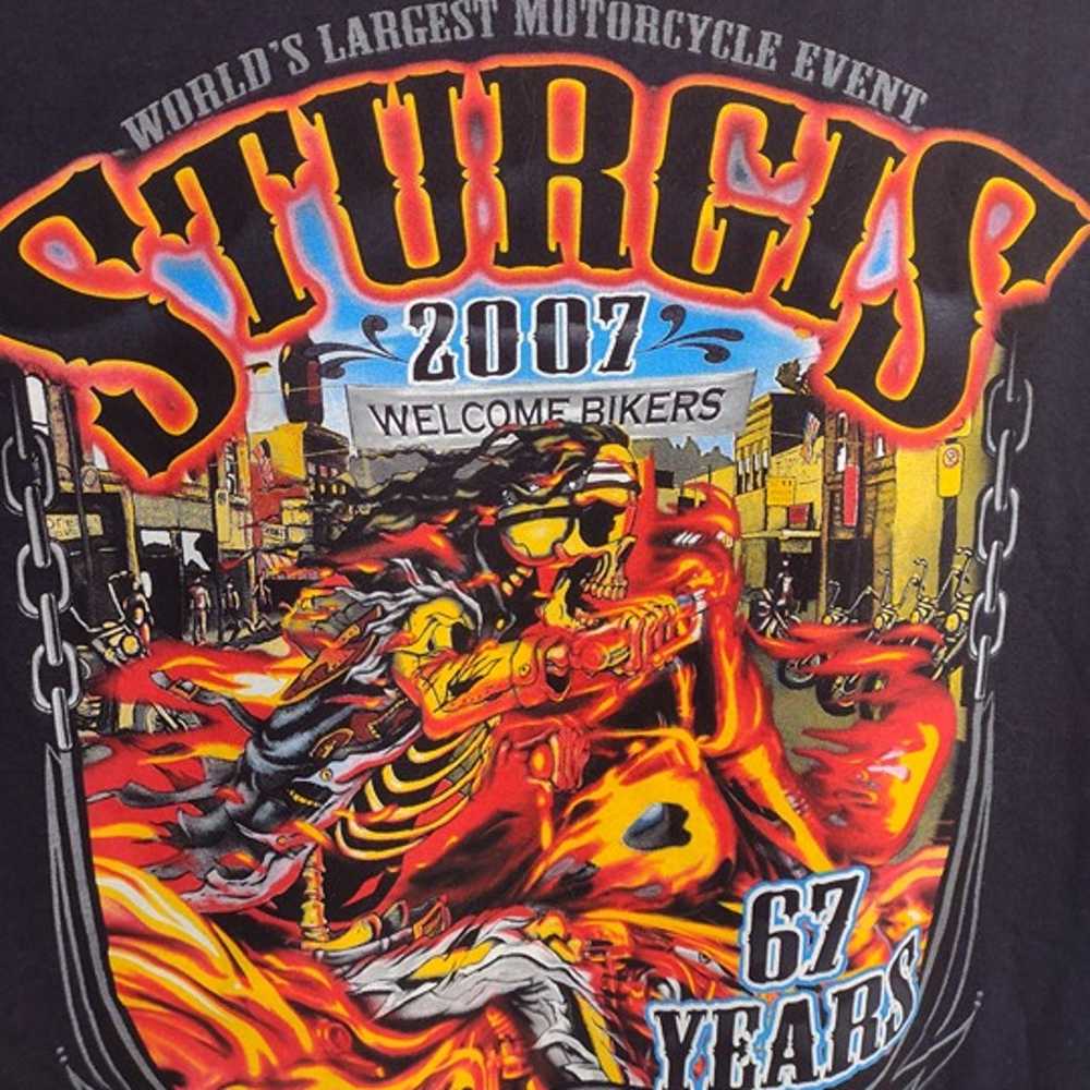 STURGIS 2007 TEE SHIRT WORLDS LARGEST MOTORCYCLE … - image 8